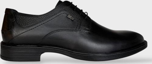 Erkek Hakiki Deri Ayakkabı SİYAH - FÜME