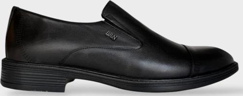 Erkek Hakiki Deri Ayakkabı SİYAH - FÜME