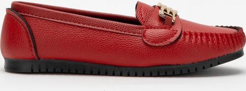 Kadın Hafif Taban Günlük Rahat Babet KIRMIZI