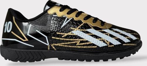 Erkek Futbol Halı Saha Ayakkabısı SİYAH - ALTIN