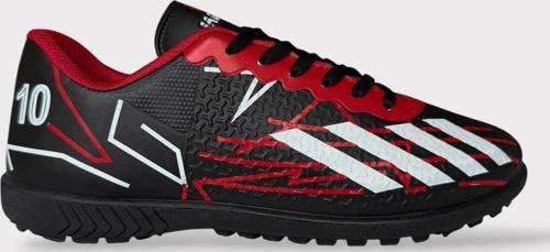 Erkek Futbol Halı Saha Ayakkabısı SİYAH - KIRMIZI