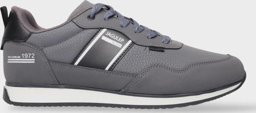 Erkek Cilt Bağcıklı Günlük Spor Ayakkabı  FÜME - SİYAH