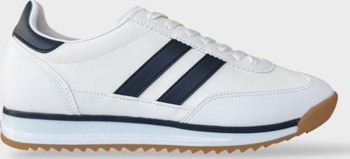 Erkek Cilt Günlük Rahat Spor Ayakkabı  BEYAZ - LACİVERT