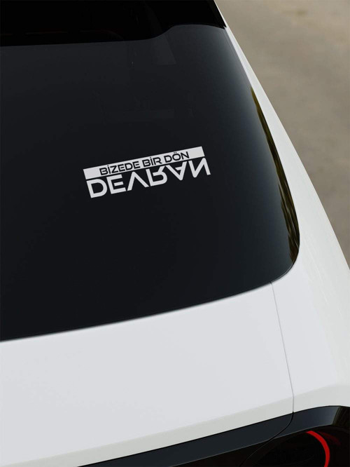 Bizede Bir Dön Devran Sticker - Kırmızı