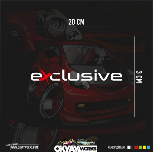 Exclusive Sticker - Siyah
