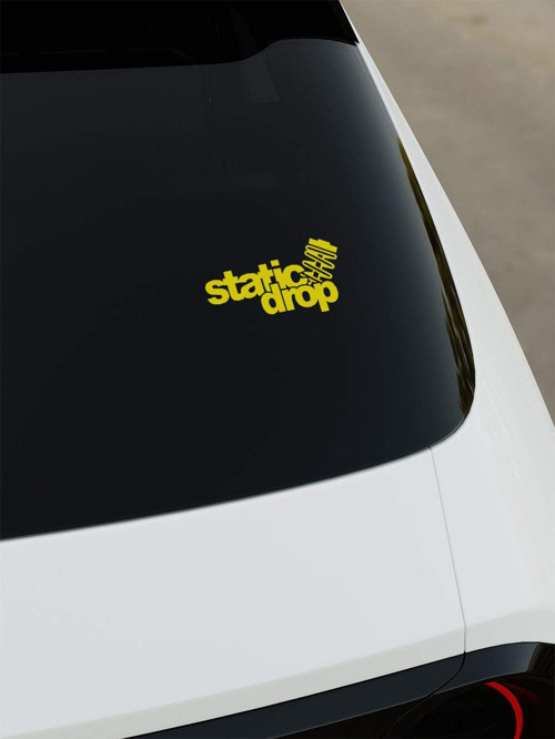 Static Drop Sticker - Sarı - Sarı