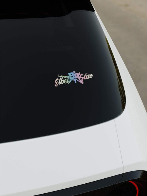 Elbet Bir Gün Sticker - Hologram - Hologram