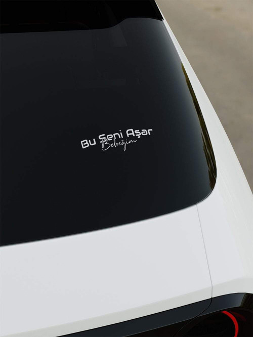 Bu Seni Aşar Bebeğim Sticker - Kırmızı