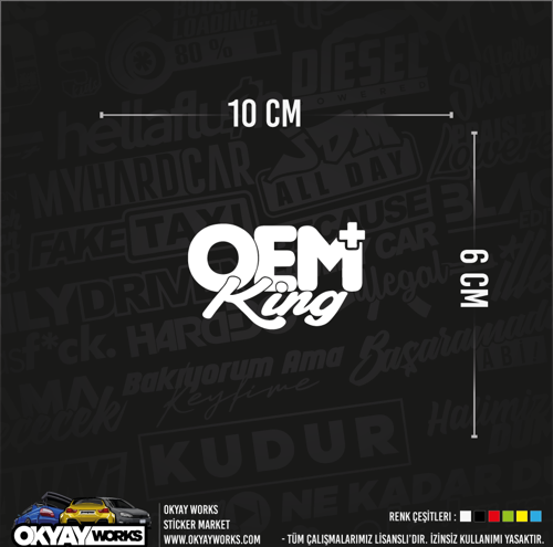 Oem King Sticker - Hologram