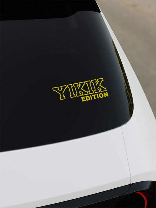 Yıkık Edition Sticker - Sarı - Sarı