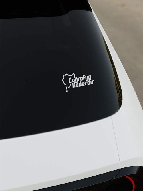 Coğrafya Kaderdir Sticker - Beyaz