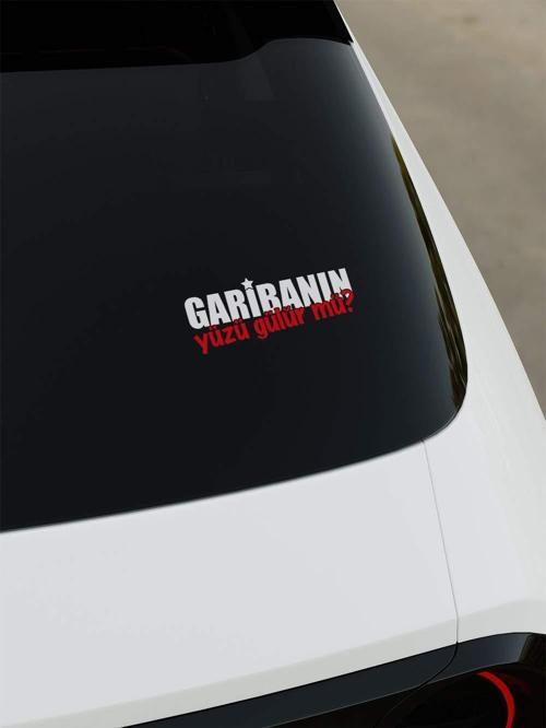 Garibanın Yüzü Gülür Mü Sticker - Sarı