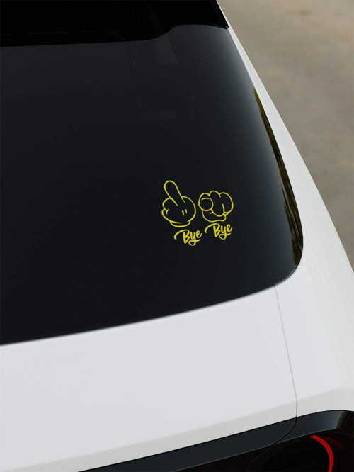 Bye Bye Sticker - Sarı - Sarı