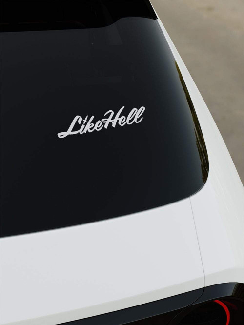 Like Hell Sticker - Beyaz - Beyaz