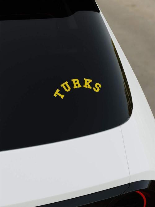 Turks Sticker - Sarı - Sarı
