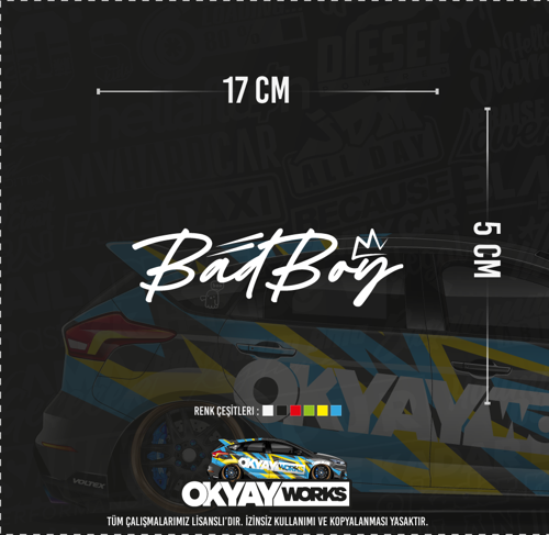Badboy Sticker - Sarı