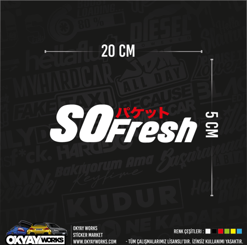 So Fresh Sticker - Hologram