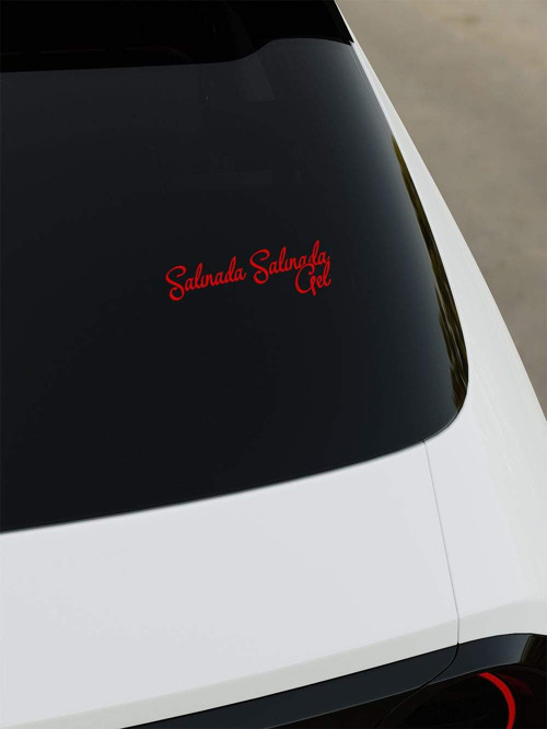 Salınada Salınada Gel Sticker - Kırmızı - Kırmızı