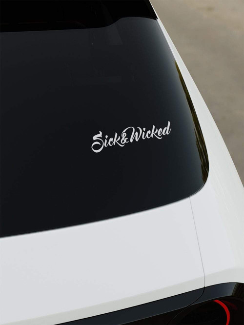 Sick Wicked Sticker - Kırmızı