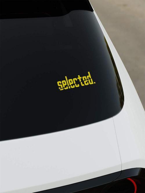 Selected Sticker - Sarı - Sarı