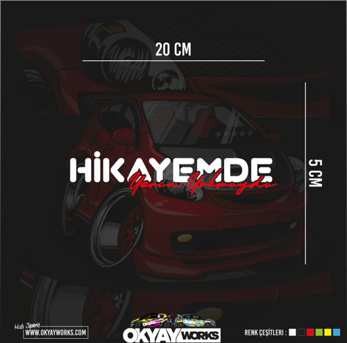 Hikayemde Yerin Yokmuydu Sticker - Hologram