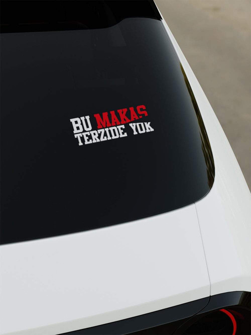 Bu Makas Terzide Yok Sticker - Kırmızı