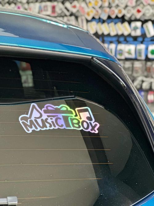Music Box Hologram Sticker