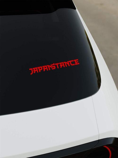 Japan Stance Sticker - Kırmızı - Kırmızı