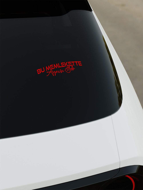 Bu Memlekette Aynısı Yok Sticker - Kırmızı - Kırmızı