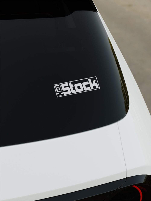 Not Stock Sticker - Siyah