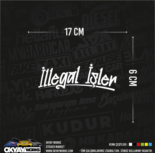 İllegal İşler Sticker - Sarı