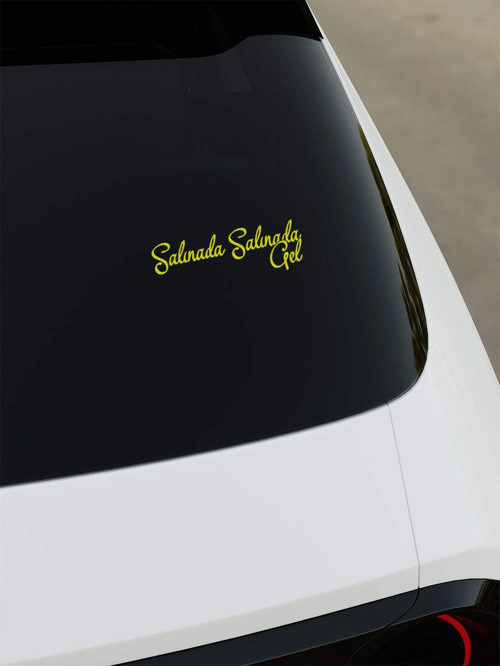Salınada Salınada Gel Sticker - Sarı - Sarı