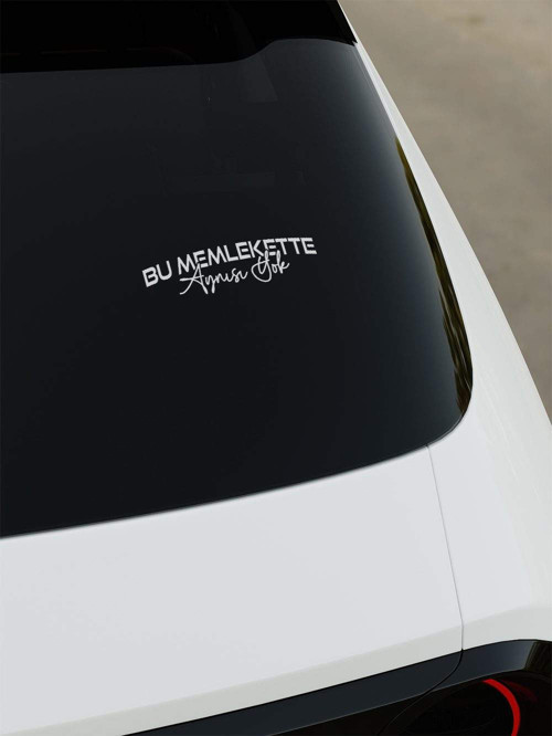 Bu Memlekette Aynısı Yok Sticker - Beyaz - Beyaz