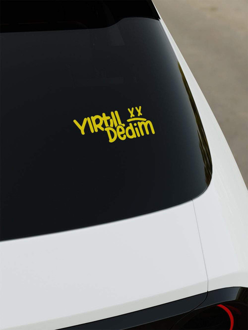 Yırtıl Dedim Sticker - Sarı - Sarı