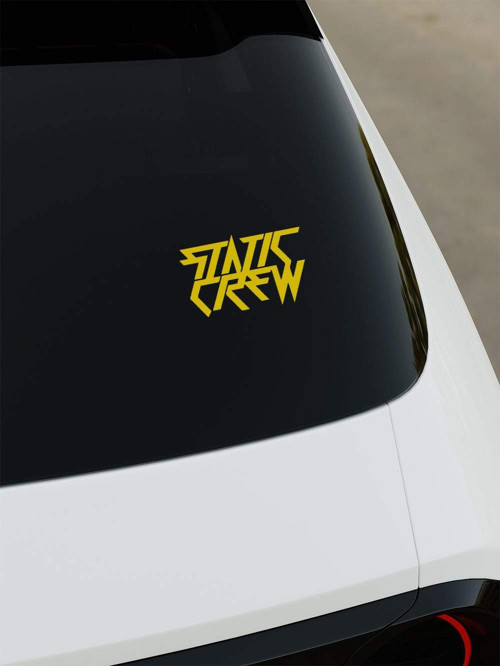 Static Crew Sticker - Sarı - Sarı