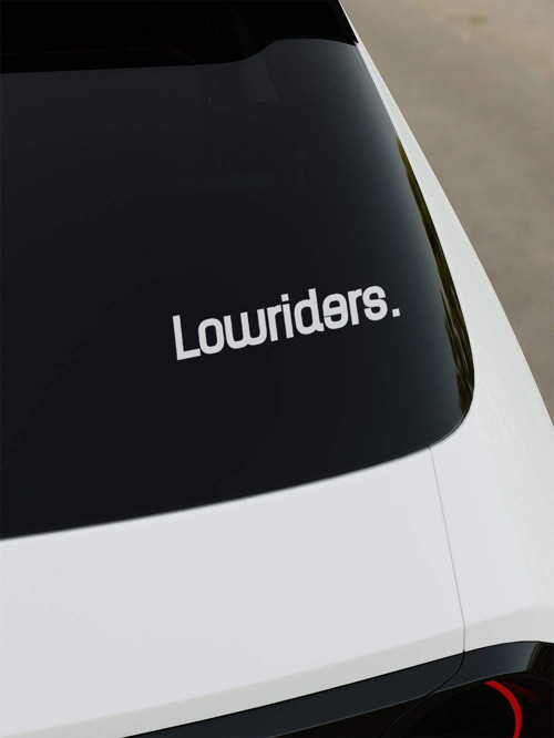 Lowriders Sticker - Beyaz