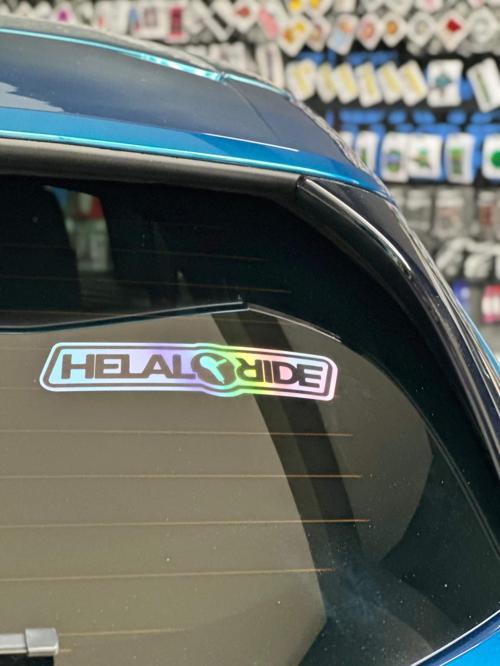 Helal Ride Hologram Sticker