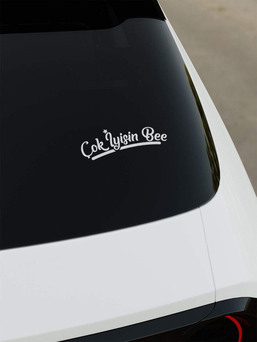 Çok İyisin Bee Sticker - Beyaz - Beyaz