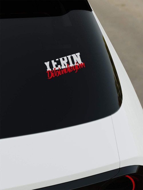 Yerin Dibindeyim Sticker - Beyaz - Beyaz