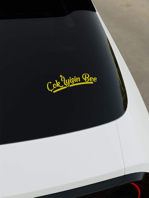 Çok İyisin Bee Sticker - Sarı - Sarı