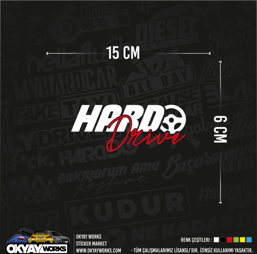 Hard Drive Sticker - Beyaz