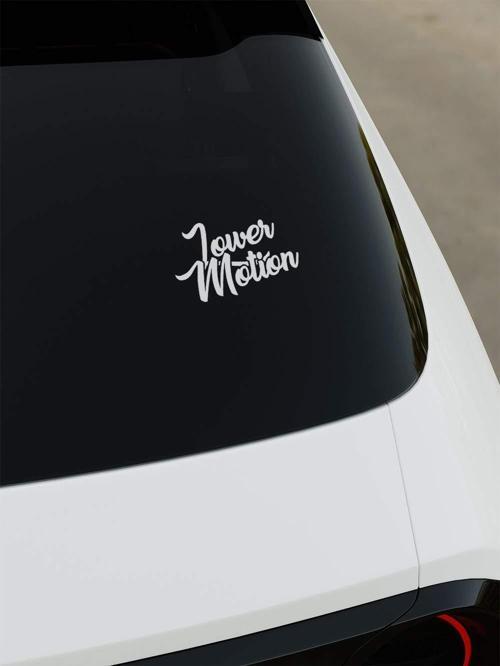 Lower Motion Sticker - Siyah