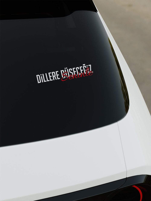 Dillere Düşecegiz Seninle Sticker - Hologram