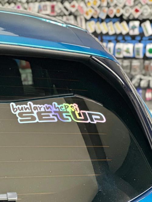 Bunların Hepsi Setup Hologram Sticker