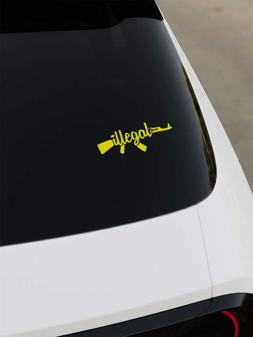 İllegal Sticker - Sarı - Sarı