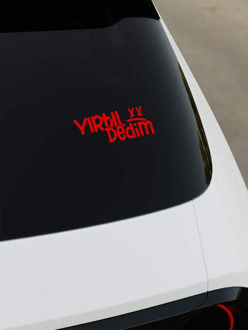 Yırtıl Dedim Sticker - Kırmızı - Kırmızı