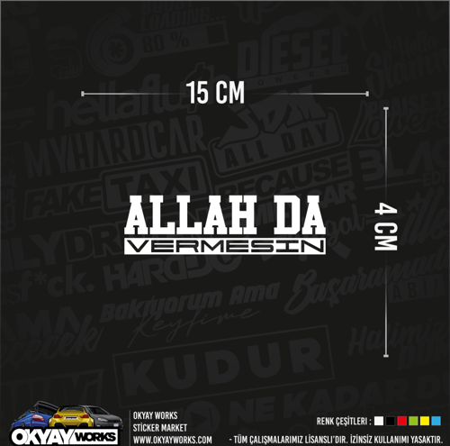 Allah Da Vermesin Sticker - Hologram