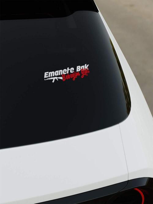 Emanete Bak Bebeğim Gibi Sticker - Kırmızı