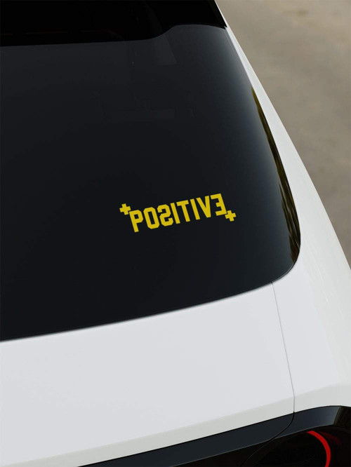 Positive Sticker - Sarı - Sarı