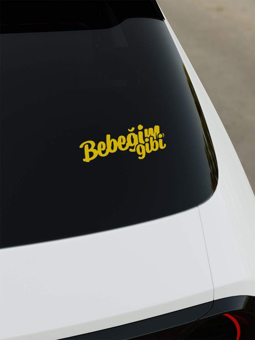 Bebegim Gibi Sticker - Sarı - Sarı
